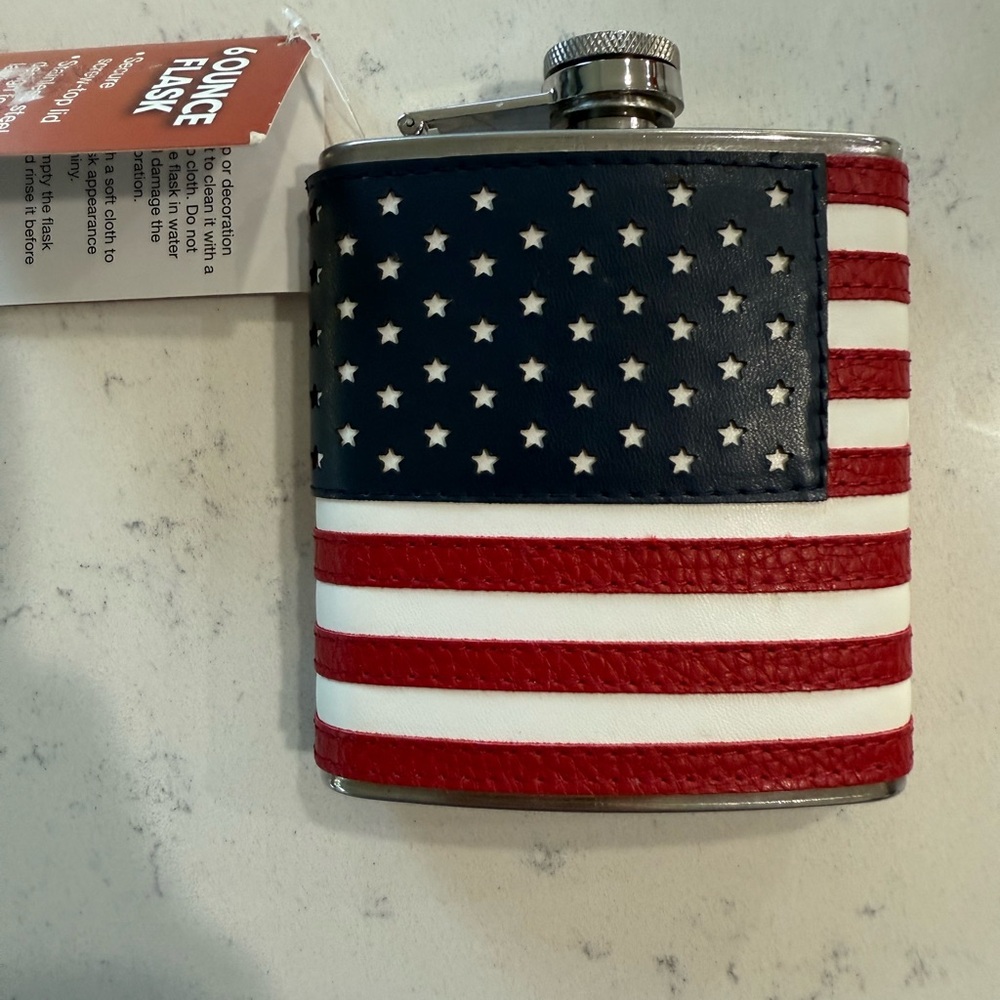American Flag Hip Flask